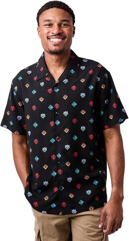 Jujutsu Kaisen All-Over Print Collared Collared Button-Up Shirt Sleeve Shirt in Saudi Arabia