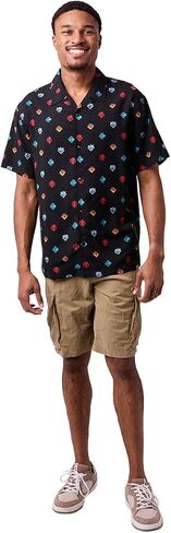 Jujutsu Kaisen All-Over Print Collared Collared Button-Up Shirt Sleeve Shirt in Saudi Arabia