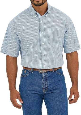 Wrangler Men's George Strait Blue Shirt Blue L in Saudi Arabia