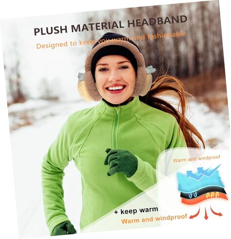 SAFIGLE 2pcs Plush Earmuff Covers for Women and Boys and Girls Adorable Ear Warmers Convenient against Cold for Outdoor Activities Stylish Pineapple in Saudi Arabia
