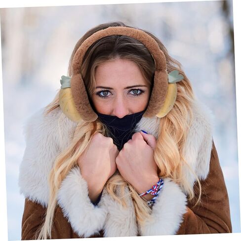 SAFIGLE 2pcs Plush Earmuff Covers for Women and Boys and Girls Adorable Ear Warmers Convenient against Cold for Outdoor Activities Stylish Pineapple in Saudi Arabia