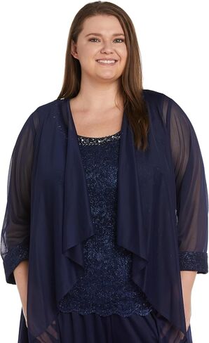 Classic 3PC Pant Set W/Pearl Embellished Lace Tank & Sheer Pleated Jacket in Saudi Arabia