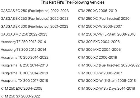 TUSK Engine Oil Seal Kit متوافق مع KTM 250 SX 2003-2022/300 XC-W 2008-2018/300 XC 2006-2018 in Saudi Arabia