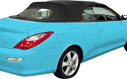 قمة قابلة للتحويل قمة ناعمة متوافقة مع 2004-2009 Toyota Solara اللون الأسود مع النوافذ الزجاجية الصافية Sailcloth فينيل استبدال سقف ناعم in Kuwait
