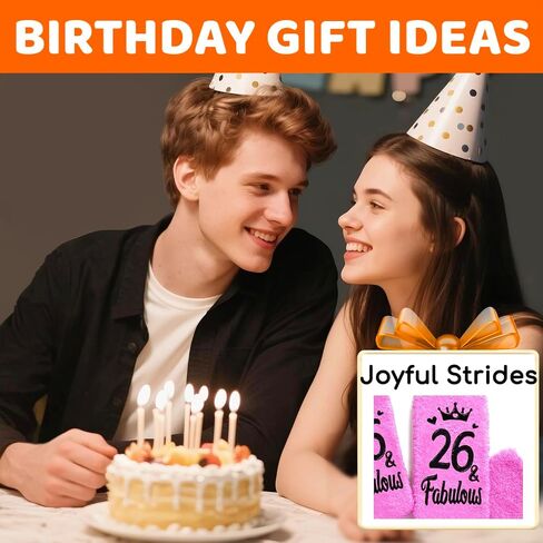HAPPYPOP 26th Birthday Gifts Ideas Socks for Women - Socks for 26 Year Olds, Best Gifts for 26 Year Old Woman in Saudi Arabia