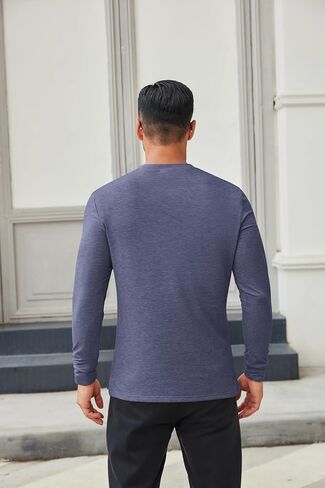 COOFANDY Men's Henley Shirts Long Sleeve Casual Button Shirts Fashion Lightweight Pullover Shirts in Saudi Arabia