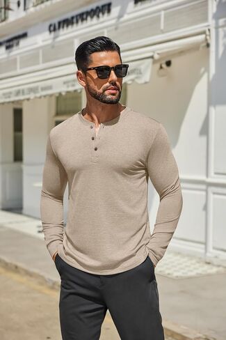 قمصان Henley الخاصة بالرجال Coofandy in Kuwait