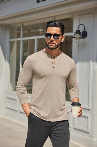 قمصان Henley الخاصة بالرجال Coofandy in Kuwait