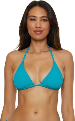 Lucky Brand Women’s Valencia Triangle Bikini Top ، قابل للتعديل ، تعادل الظهر ، ملابس السباحة in Saudi Arabia