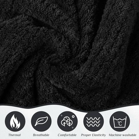 Tigeen 6 Pcs Bath Wraps for Women Waffle Spa Robe Adjustable Closure Elastic Top Lightweight Towel Dress (Gray) in Saudi Arabia