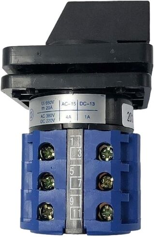 الكهربائية 2/3/4/6/7 الموضع 20A 660V 3 السيطرة على الفضة التلامس التلامس مفتاح CAM CAM LW26-20 LW28-20 YMW26-20/3 (1-0-2) in Kuwait