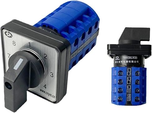 LW39B-16/4 Changeover Rotary Cam Switch 8 Position 16 Terminals 690V 16A 4 Poles Control Motor LW26 LW28 in Saudi Arabia