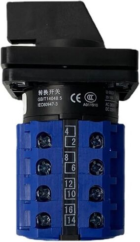 LW39B-16/4 Changeover Rotary Cam Switch 8 Position 16 Terminals 690V 16A 4 Poles Control Motor LW26 LW28 in Saudi Arabia