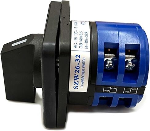 SZW26/LW26-32/0-3.2 32A 660V 4 Position 2 Phase 8 Screws Panel Universal Changeover Rotary Knob Cam Switch in Saudi Arabia
