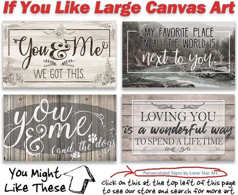 My Favorite Place in All the World is Next to You - Romantic Masters Bedroom Decor, Above Bed Wall Hanging Display, Great Wedding and Anniversary Gift, River Nature Artwork 18x36 Stretched Canvas Art in Saudi Arabia