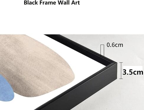 ZHMANLUCK Large Size Home Wall Decoration Art Wall Gold Canvas Abstract Oil Painting Modern Fashion Perfect for Home Decor 70x140cm/(28x55inch) with-Black-Frame in Saudi Arabia