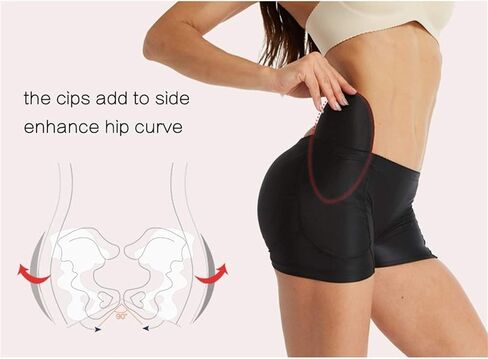 Womens Underwear Boyshorts Seamless Butt Lifter Ladies Panties Padded Boxers Briefs Shapewear Shorts (Color : Black, Size : XL/X-Large) in Saudi Arabia