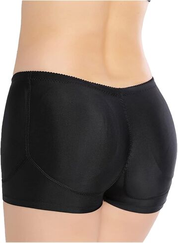 Womens Underwear Boyshorts Seamless Butt Lifter Ladies Panties Padded Boxers Briefs Shapewear Shorts (Color : Black, Size : XL/X-Large) in Saudi Arabia