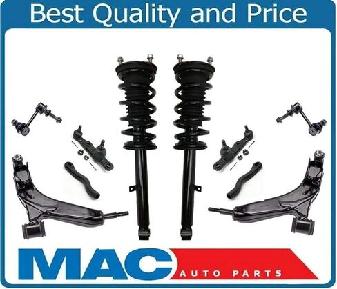 Mac Auto Parts 10 Pcs Chassis Kit Complete Struts Control Arms for Lexus IS250 09-13 Rear Wheel Drive 4Dr in Saudi Arabia