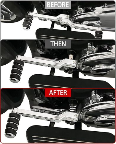 الكعب شيفتر إخراج الفاصل رافعة رمح رافعة حذف حذف متوافق مع Harley Cvo Road King Electra Street Tri Glide Freewheeler (Eliminator-Chrome) in Kuwait