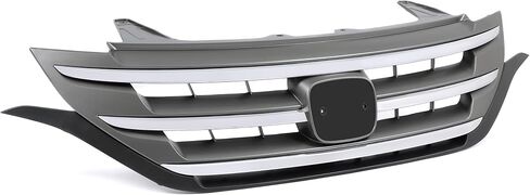 Kojem Front Bumper Grille Compatible with 2012-2014 Honda CRV CR-V 4-Door Hood Upper Grill w/Chrome Molding Trim Replacement for HO1200211, 71121T0GA01ZA in Saudi Arabia