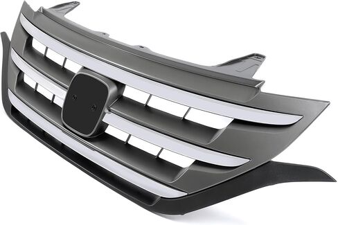 Kojem Front Bumper Grille Compatible with 2012-2014 Honda CRV CR-V 4-Door Hood Upper Grill w/Chrome Molding Trim Replacement for HO1200211, 71121T0GA01ZA in Saudi Arabia