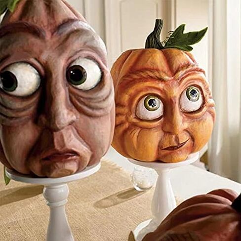Expressive Pumpkin Family Halloween Decorations, Pumpkin Lantern Venue Props for Haunted House Bar Party in Saudi Arabia