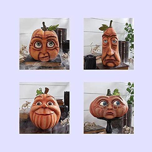 Expressive Pumpkin Family Halloween Decorations, Pumpkin Lantern Venue Props for Haunted House Bar Party in Saudi Arabia