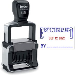 Trodat 5430 Professional Self-Inking Date Stamp - Black Ink in Kuwait