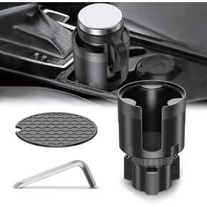 Frokom Cup Holder Expander for Car,Upgraded Car Cup Holder Expander Adapter with Offset Adjustable Base, Fit Most Large Bottles and Mugs-Yeti Ramblers 14/24/36/46oz, Hydro Flasks 32/40oz