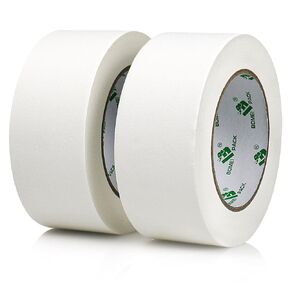 BOMEI PACK 2 Pack White Gaffer Tape 2inch x 30yds, Matte Non-Reflective No Residue Hand Tear Self-Adhesive Gaffer Tape for Cable, Stage, Photo Studio, Painters and Pro Duct Repair Value Pack
