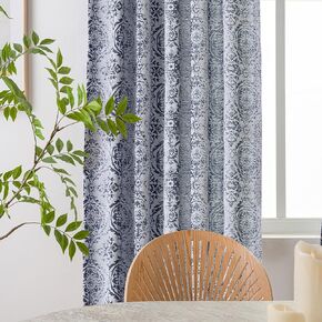 JOOJA 2 Panels Boho Lace Sheer Curtains Embroidered Bohemian Vintage Curtains Farmhouse Semi Blackout Beige Sheer Curtains for Living Room, Bedroom (Crochet Beige, 59x84)