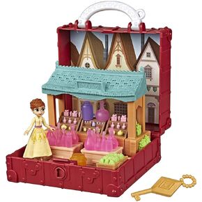 Disney Frozen Pop Adventures Village Set Pop-Up Playset with Handle, Including Anna Small Doll Inspired by The Frozen 2 Movie - Toy for Kids Ages 3 & Up