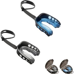 2Pack Football Mouth Guard Professional Youth Mouth Guard with Strap Soft Sports Mouthguard for Boxing Adult Shock Doctor Mouthpiece for Braces (2PCS)