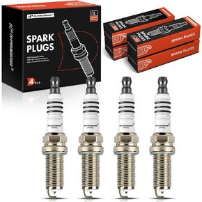 A-Premium Iridium Platinum Spark Plugs Compatible with Hyundai Elantra 2007-2012 & Kia Soul, Spectra, Spectra5 & Jeep Compass, Patriot & Dodge Journey, Avenger & Chrysler 200, Sebring, Pack of 4