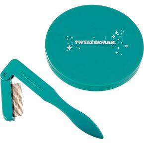 Tweezerman Majestic Turquoise iLashcomb and Mirror Set