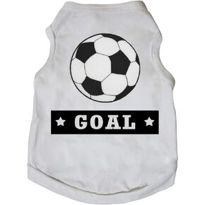 Petitebella Soccer Goal Puppy Dog Shirt (Black, X-Small)
