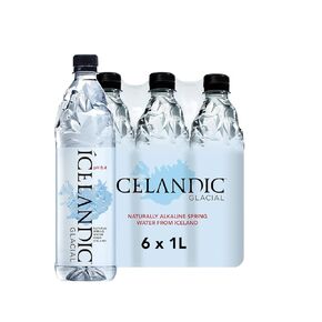 Icelandic Glacial Natural Spring Alkaline Water, 330 ml Cans, 10 Count