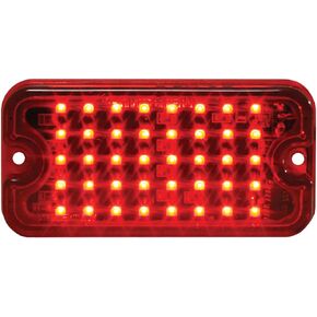 GG Grand General 81741 Amber/Clear Small Rect Multi-Strobe, 40 Leeds, 8 Flash Patt