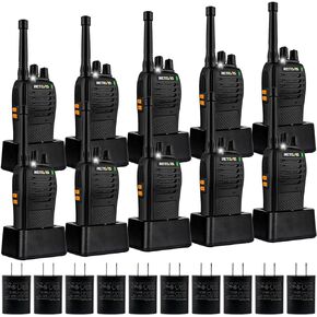 Retevis RB68 Radios Walkie Talkies, New Version of H-777, 2 Way Radio Long Range,1200 mAh Battery, USB-C Charging, Emergency Alarm, Rechargeable Two Way Radios for School Security Retail(10 Pack)
