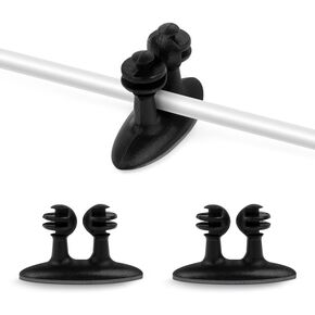 True Line Automotive 8 Pack Phone Cord Holder - Adhesive Cable Holder - Cord Clips for Desk & Cars, Cable Holders for Cords, Multi-Purpose Charger Cord Holder, Perfect for Cable Management