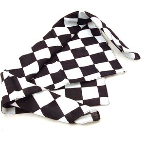 12 Pack Checkered Flag Bandanas - Racing Party Favors