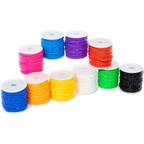 Craft County 10 Pack of Plastic Lacing Cord