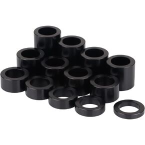 13 Pcs Chrome Universal Wheel Axle Spacer Kit ID 3/4" OD 1 1/8" For Harley Custom Bobbers Choppers Dyna Softail Sportster V-Rod Touring