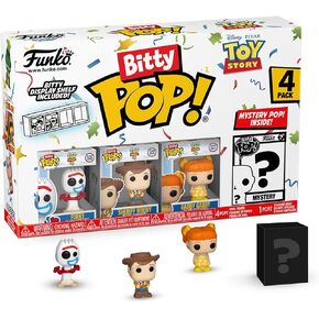 Funko Bitty Pop!: Toy Story Mini Collectible Toys 4-pack - شوكة وخشبية وغابي غابي ومجسم مطاردة غامض (قد تختلف الأنماط)