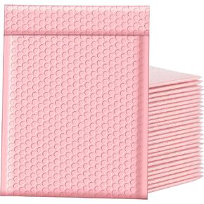 Famagic Bubble Mailers 6x10 بوصة 100 قطعة أكياس شحن زرقاء فاتحة، أكياس تغليف أنيقة للشركات الصغيرة، مغلفات بريدية مبطنة ملونة، غير شفافة غير لامعة ذاتية الغلق فقاعات بولي البريدية السائبة #0