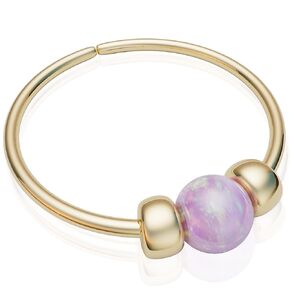 Pink Opal Nose Ring Hoop - Tiny Gold Nose Ring – 2mm Opal Nose Piercing 14K Gold Filled Snug 7mm Hoop – Thin 24 Gauge Piercing Jewelry – Dainty Gift Ready Purchase