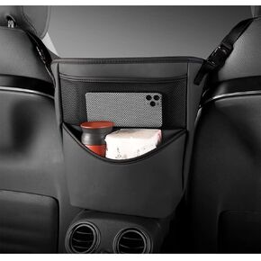 Tumecos Car Handbag Holder Between Seats Car organizer for Center Armrest Box Car Storage Bag Pocket Handbag Purse Holder for Storage Car pet barrier Large capacity multifunctional wear resistant