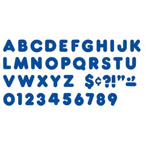 TREND enterprises, Inc. Royal Blue 4" Casual Uppercase Ready Letters