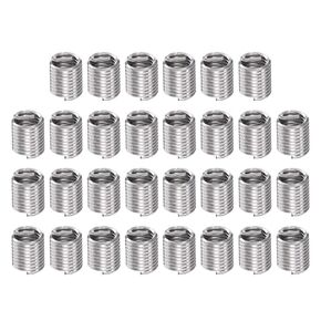 30pcs Wire Threaded Inserts 10#-32 UNF 2D 9.6mm 304 Stainless Steel Helical Coiled Wire Thread Sleeve